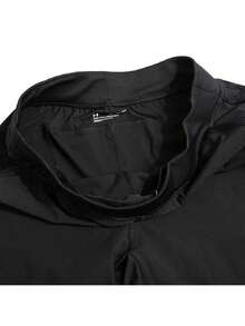 Under Armour Men's Outdoor Long Pants UA QUALIFIER RUN 2.0 PANT Knit Straight Leg Casual Training Pants 1366271-001 - Black/Black - View 6