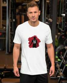 Unisex Laminierter Yamal-Silhouette T-Shirt - Weiss - Übersicht 1