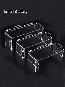 Thick Transparent U-Shaped Multi-Tier Dessert Display Rack, Food Display Shelf, Multipurpose Transparent Storage Rack (Can Be Used To Display Small Figurines And Perfumes), Cosmetic Storage Rack, Cake Display Cabinet - Clear - View 13