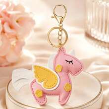 1pc/2pcs Unisex Japanese Style Cute Octopus Plush Keychain PU Leather Pendant Cute Backpack Charm Key Ring - Multicolor - View 4
