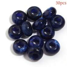 30pcs Acrylic Cloud Mist Solid Color Abacus Beads, Large Hole Wheel Beads, Handmade DIY Bracelet Necklace Earring Jewelry Materials, Craft Phone Chain Keychain Making Materials - Multicolor - View 21