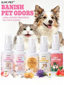 GJYC PET 6款寵物香氛噴霧，適用於狗狗，天然除臭香氛，無酒精長效除味，所有犬種美容必備，洗澡間隔保持清新，3.38 Fl Oz - 60ml - 查看 1