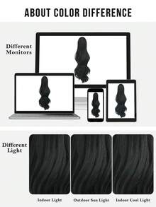 7JHH WIGS 28-Inch Long Black Body Wave Ponytail Extension For Women Drawstring & Clip-In Secured, Synthetic Hairpiece Perfect For Everyday Styling Use, Halloween - Black - View 5
