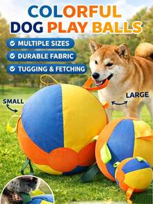 Cat & Dog Ball Toy, Multiple Sizes Available, Inflatable Ball For Herding Dogs; Durable Chew & Dental Care, Suitable For Large Dogs To Relieve Boredom And Interactive Training, Universal For Cats & Dogs, Perfect Holiday Gift - Multicolor - View 1