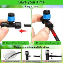 Push In Drip Irrigation 360 Degree Eddy Current Drip Irrigation Nozzle Irrigator, Adjustable 360 Degrees, Made Of High-Quality Plastic Material, Suitable For Garden Irrigation Systems - A - View 8