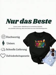 Modalità Maiorca attivata Festeggiando le vacanze a Maiorca (2) T-shirt unisex oversize con stampa internazionale Y2K per uomo e donna, stile retrò anni 2000, streetwear - Indietro - Visualizzare 5