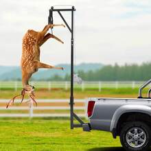 OUKANING 400LBS Load Carbon Steel Hunting Game Hoist Rack, 77.95-100.79in Adjustable Height Rotatable Shaft Hand Winch For Outdoor Game Processing - Game Hoist Rack - View 10