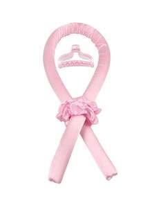 1pc Heatless Curling Ribbon Headband, Heatless Ribbon Curling Rod, Curling Tool With Hair Clips And Hair Ties, Natural Soft Waves, DIY Overnight Heatless Curling Tool, Heatless Curling Rod, Headband, Heatless Ribbon Curling Rod, Curling Tool. Heatless Curling. (Pink), Curling Tool, Heatless Curling, Curling Tool, Hair Care Products And Accessories, Curling Tool, Curling Rod - Multicolor - View 9