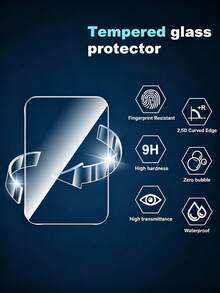 4合1套組 - 2片背螢幕保護貼 + 2片相機鏡頭保護貼，相容 iPhone 18 Pro Max/18 Pro/17 Pro Max/17 Pro，防刮、超清晰玻璃，易於安裝，相容 iPhone 17/16/15/14/13/12/11，手機配件，相容手機殼 - 無色 - 查看 3