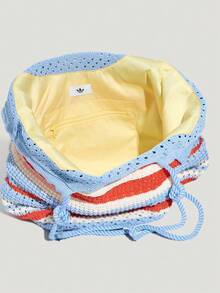 Adidas Originals Tas Bahu Tote Rajut Unisex KX9590 - Blue and White - View 5