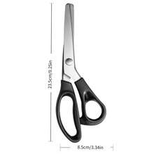 1PC Triangle Wave Edge Scissors, Dog Tooth Pattern Fabric Serrated Edge Scissors, Craft Handmade Sewing Fabric Sample Edge Trimming - A-Black - View 3