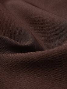 Women's High Waist Wide Leg Pleated Front Long Suit Pants, Loose Fit, Suitable For Spring Commute Office Business Casual - Brown - View 11