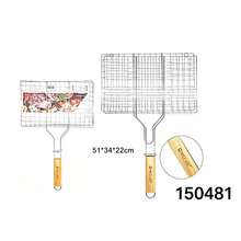 High-Quality Stainless Steel Grill With Thickened, Fine Mesh, Foldable And Detachable Handle, Available In Multiple Sizes, Durable And Suitable For Grilling All Types Of Food. - 150481 - View 1