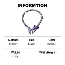 1pc Niche Personalized Enamel Rhinestone Fox Collarbone Necklace For Women, Eye-Catching Accessory For Daily Commute And Dating - Multicolor - View 12