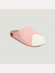 Adidas Originals Giày sục thể thao casual unisex ADIMULE SUPERSTAR LC0423 - Màu Hồng baby - Xem 2