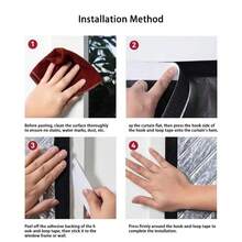 1pc Thermal Insulated Curtain, Winter Windproof & Heat-Insulating Curtain, Cold-Proof, Warm, Blackout, Sun-Shading, Sound-Insulating Curtain - Silver - View 8