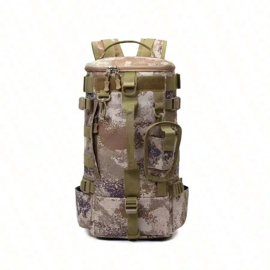 Multifunctional Fishing Backpack Tackle Bag With Fishing Rod Holder, Can Store Fishing Gear, Compatible With MOLLE System, Suitable For Camping, Hiking And Other Outdoor Activities - Multicolor - View 1