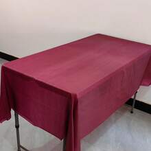 1pc Plastic Tablecloth, 54 X 108 Inch Disposable Tablecloth, Suitable For Parties, Picnics And Weddings, Rectangular, Multiple Colors Available - Square Tablecloth - View 14