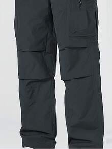 GRIM PANDA 1pc Women's Quick-Dry UPF Sun Protection Cargo Pants, Drawstring Waist, Shell Outdoor Hiking Running Travel Sports Pants Fall - Grey - View 8