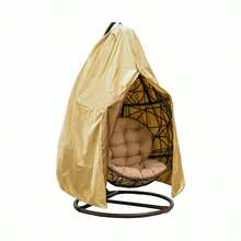 1pc/Set Outdoor Egg Chair Cover, Single Hanging Chair Cover With Zipper And Drawstring, 6 Colors Available, Patio Swing Chair Cover, Suitable For Garden, Backyard, Porch - Multiple Styles - View 9