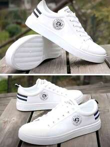 Men's Skate Shoes 2026 New Casual Versatile PU Material Sports Casual Shoes - White - View 4