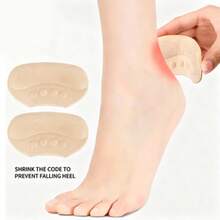 2 Pairs Curved Anti-Friction Heel Pads, Shoe Size Reducer, High Heel Non-Slip Anti-Slip Heel Cushions - Multicolor - View 5