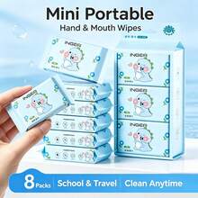 Cute Cleaning Wet Wipes, Student Portable Non-Woven Fabric Small Pack Wet Wipes - Multicolor - View 8