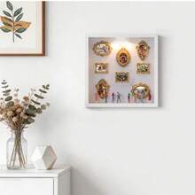 1 Set DIY Mini Museum Shadow Box - Celebrate Your Precious Memories In A Unique Way, Shadow Box Frame Kit With Customizable Photo Display And Miniature Figurines, Personalized Unique Memorabilia Decor - Multicolor - View 12