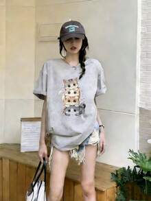 Women T-Shirts - Grey - View 2