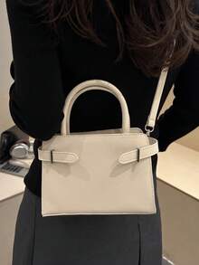 BAILEE Stylish, Minimalist, Solid-Colored Women's Handbag With Adjustable Strap Design And Detachable Shoulder Strap. Perfect For Party Outfits And As A Gift - Multicolor - View 7