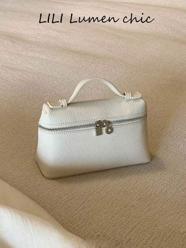 Women's Elegant Handbag, Premium Textured Finish, Minimalist Handle Design, Lightweight And Fashionable, Suitable For Daily Casual, Gatherings And Everyday Activities