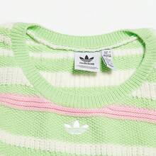 Adidas Spring/Summer Women's Fashion Slim Fit Dopamine Knit Comfortable Sports Casual Round Neck Tank Top JI7052 - Light Green/pink/white - View 2