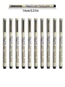 sipa Waterproof Hand-Drawn Outlining Pens, Thick Tip Drawing Ink Pens, 6/8/10pcs Set - Beige Pen Barrel - View 6