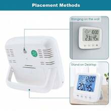 1pc/2pcs New LCD Digital Temperature Baby Room Humidity Meter Backlight Home Indoor Electronic Hygrometer Thermometer Weather Station - Multicolor - View 3