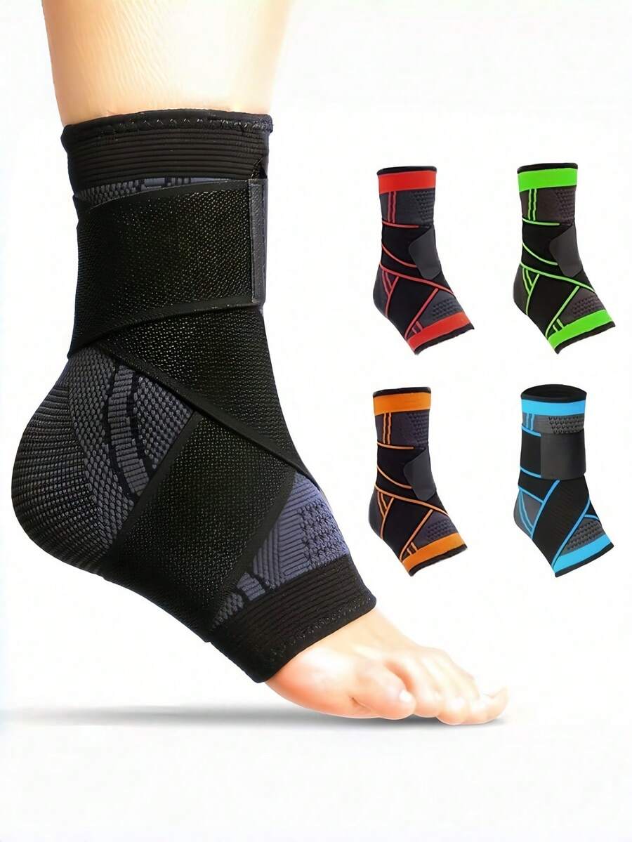 Multifunctional Ankle Brace With Wrap Straps For Anti-Twist Protection Seamless Lace Up Ankles Sock For Unisex Elastic Compression Sleeve Tailored For Tennis And Outdoor Adventures Sports Protective Gear Ankle Protection Sports Outdoor Products