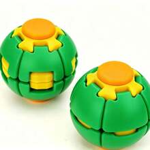 1pc (Random Color) 3D Press & Rotate Stress Relief Gyro Ball, Multi-Color Gear Fidget Toy, Sensory Anxiety Relief Toy For Office Adults Focus Improvement, Pocket-Sized Pressure Release Desktop Toy Gift, 360° Rotating Press Gear Gyro Toy, Quiet Sensory Stress Relief Toy For Office Focus And Tension Habit Relief, Multi-Color Options Interactive Rotating Gyro Ball - Multicolor - View 9