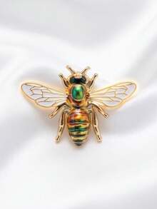 1 pieza Broche de abeja realista/Accesorio de insecto pequeño exquisito con diseño de abeja ricamente detallado/Adecuado para chaquetas, mochilas, sombreros, bolsos, - Multicolor - Ver 8