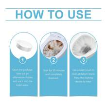 Toilet Bowl Cleaning Effervescent Tablets, Descaling Urine Stain Toilet Cleaner, Odor Remover - 固體 - 查看 3