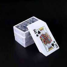 54張/套 56x86mm 灰色紙芯撲克牌 紅色背面 派對與桌遊魔術道具 - 紅色 - 查看 3