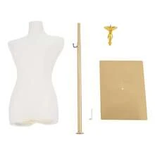 YUNRUX Adjustable Mannequin For Clothing Stores, Women's Model, Dress Display Model, Bridal Gown Stand - C - View 6