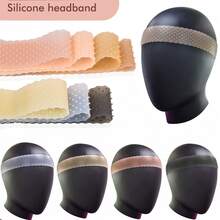 2pcs Silicone Wig Grip Bands, Anti-Slip Anti-Fall Silicone Hairbands, Elastic Fixing Grip Bands, Unisex, Suitable For Sports And Yoga, Halloween - View 2