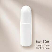 5件/3件/2件/1件－50ml/30ml可重複填充滾珠瓶，可重複使用、防漏、輕巧便攜。適用於精油、香水油、DIY除臭劑和液體調配。適合旅行、度假、健身包、辦公室使用及居家收納 - 白色 - 查看 13