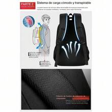 Men Fashion Backpacks - Black and White - View 2