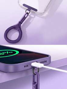 360° Rotating Anti-Tangle + 0.18mm Clip Phone Lanyard Ring Rope Short Metal Buckle Anti-Loss Anti-Theft Multi-Function Self-Locking Hand Strap - Multicolor - View 7