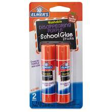 Elmer's 2pk Washable School Glue Sticks - Disappearing Purple - Round - View 4