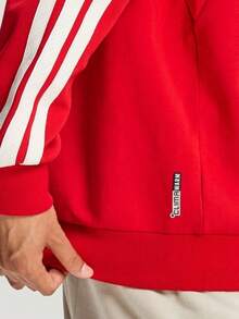 Adidas Men's ST 3ST SWT Knit Pullover Sweatshirt KR2516 - Red - View 4