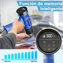 Pistola de Calor Tiangong 2000W Con Temperatura Regulable y 8 Accesorios - Tipo de Enchufe A USA (110-127V) - Ver 2