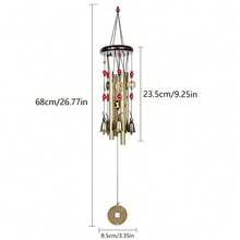 Vintage Style Hanging Decor Creative Home Decoration Bell Wind Chime, Suitable For Home Garden Yard Outdoor Hanging Decor - A - View 2