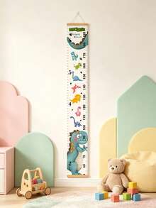 Decorative Cartoon Dinosaur Baby Height Chart Sticker, Portable Removable Height Ruler, No Nails, No Wall Damage, No Residue - Multicolor - View 1