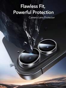 3件/包 透明相機鏡頭保護貼，適用於 iPhone 17/16/16 Plus，超強 HD 鏡頭保護貼，超薄鋼化玻璃，適用於 iPhone 17 Pro Max/17 Pro/17 Air/16 Pro Max/16 Pro/15/14/13/12/11，手機配件，可搭配手機殼使用，日常必需品 - 無色 - 查看 2